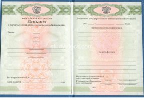 Диплом училища 2010 в Елеце